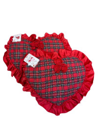 CUSCINO ARREDO CUORE NATALE