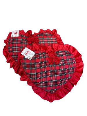 CUSCINO ARREDO CUORE NATALE