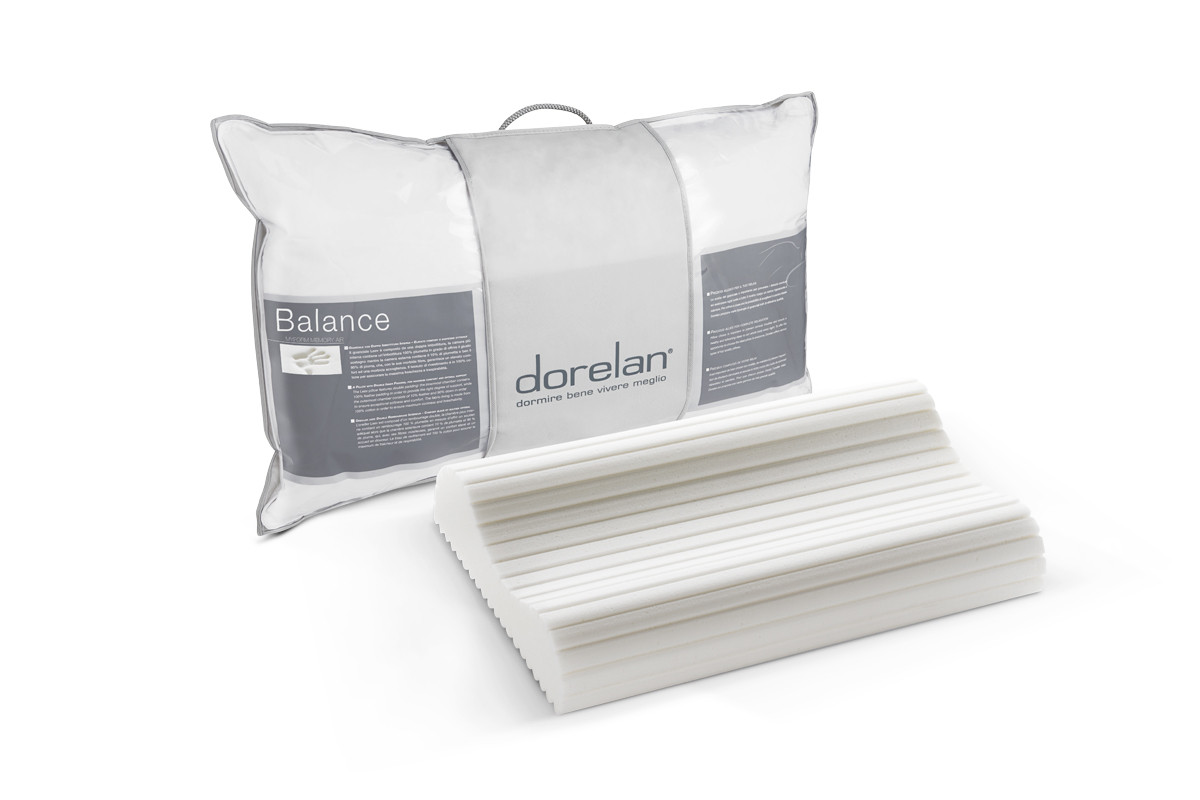 Dorelan modello Balance Medium cuscino guanciale  in Myform Memory Air per problemi cervicali.